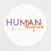 Étiquettes Lifeline to Human Rights (Design 2)