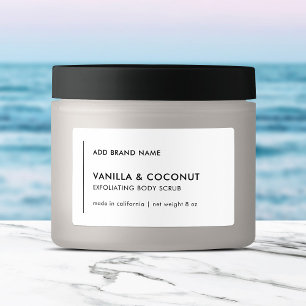 Étiquettes Ligne verticale Ajouter votre marque produit moder