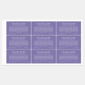 Étiquettes Lignes de script couleur personnalisées Ingrédient (Feuille)