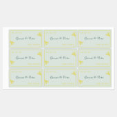 Étiquettes Lily Frame Wedding Favor (Feuille)