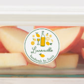 Étiquettes Limoncello Lemonade Lemon Artisanat artisanal CUST (Apposé)