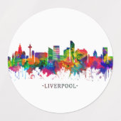 Étiquettes Liverpool England (Design 2)