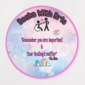 Étiquettes Livres avec autocollants Brie (Design 1)