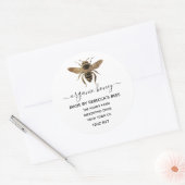 Étiquettes locaux de pot de miel bio | abeille (Enveloppe)