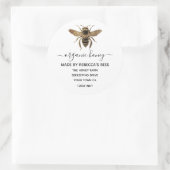 Étiquettes locaux de pot de miel bio | abeille (Sac)