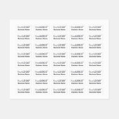 Étiquettes Logo Blanc Personnalisé Minimal Vêtements En Fer (Feuille)