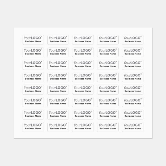 Étiquettes Logo Blanc Personnalisé Minimal Vêtements En Fer (Feuille)