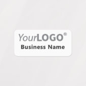 Étiquettes Logo Blanc Personnalisé Minimal Vêtements En Fer (Design 1)