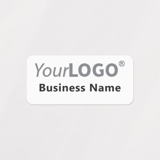 Étiquettes Logo Blanc Personnalisé Minimal Vêtements En Fer (Design 1)