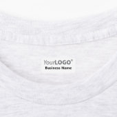 Étiquettes Logo Blanc Personnalisé Minimal Vêtements En Fer (Apposé)
