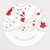 Étiquettes Logo de l'entreprise Élégant Enveloppement de cade (Design 1)