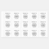 Étiquettes Logo de propriété de l'entreprise | Ordinateur por (Feuille)