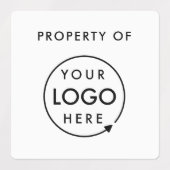 Étiquettes Logo de propriété de l'entreprise | Ordinateur por (Design 2)