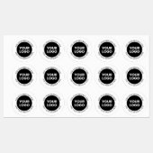 Étiquettes Logo d'entreprise et texte modifiable étanche (Feuille)