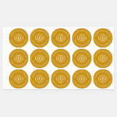 Étiquettes Logo d'entreprise simple et élégante (Feuille)