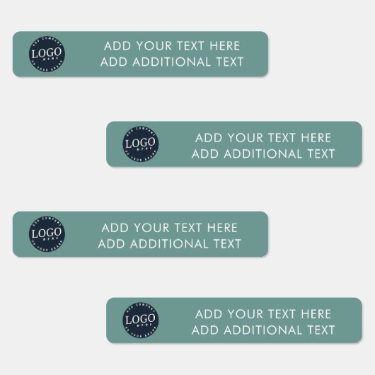 Étiquettes Logo d'entreprise simple et nom personnalisé (Groupe)