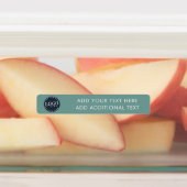 Étiquettes Logo d'entreprise simple et nom personnalisé (Apposé)