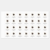 Étiquettes Logo d'entreprise Taille de l'habillement personna (Feuille)