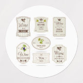 Étiquettes Logo du vin (Design 2)