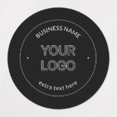 Étiquettes Logo modifiable Remplacement et nom de l'entrepris (Design 1)