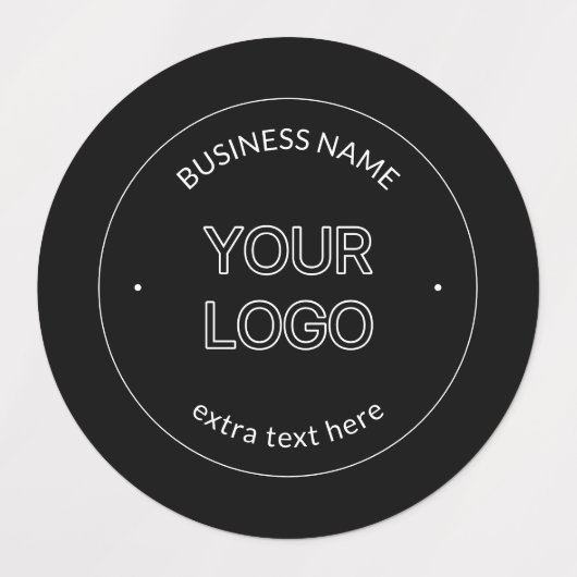 Étiquettes Logo modifiable Remplacement et nom de l'entrepris (Design 1)