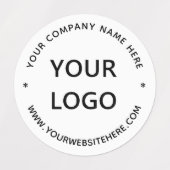 Étiquettes Logo personnalisé Promotion de nom d'entreprise Pe (Design 2)
