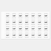 Étiquettes Logo Simple Avec Entreprise Texte (Feuille)