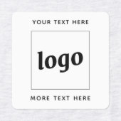 Étiquettes Logo Simple Avec Entreprise Texte (Design 1)