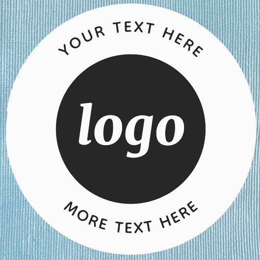 Étiquettes Logo Simple Avec Entreprise Texte