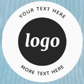 Étiquettes Logo Simple Avec Entreprise Texte