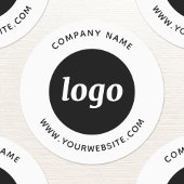 Étiquettes Logo Simple Avec Entreprise Texte