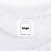 Étiquettes Logo Simple Avec Texte Entreprise (Apposé)