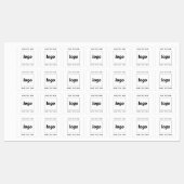 Étiquettes Logo Simple Avec Texte Entreprise (Feuille)
