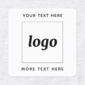 Étiquettes Logo Simple Avec Texte Entreprise (Design 1)