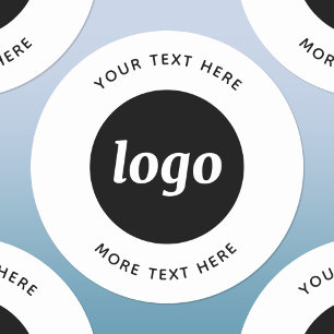 Étiquettes Logo Simple Avec Texte Entreprise