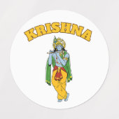 Étiquettes Lord Krishna (Design 2)