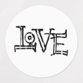 Étiquettes Love graffiti (Design 1)