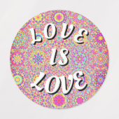 Étiquettes Love Is Love Pride Labels (Design 2)