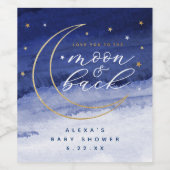 Étiquettes Love you to the Moon and Back (Étiquettes simples)