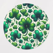 Étiquettes Lucky Shamrock St. Patrick’s Day Gift Labels (Design 2)