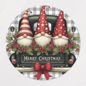 Étiquettes Lutins de Noël « De : » (Design 2)