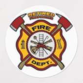 ÉTIQUETTES LUTTE CONTRE LE FEU RETIRÉE (Design 2)