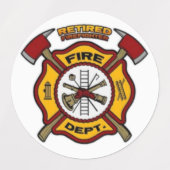 ÉTIQUETTES LUTTE CONTRE LE FEU RETIRÉE (Design 1)