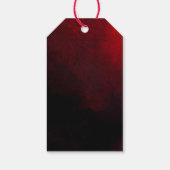 Étiquettes Luxury Gold Black and Red Wedding Favor (Dos)