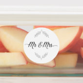 Étiquettes M. & Mme Autocollants (Apposé)