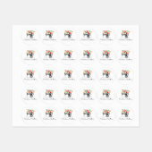 Étiquettes Machine à coudre Noir Blanc Seamstress Tailor (Feuille)