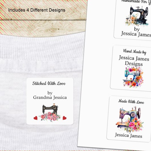 Étiquettes Machine à coudre vintage