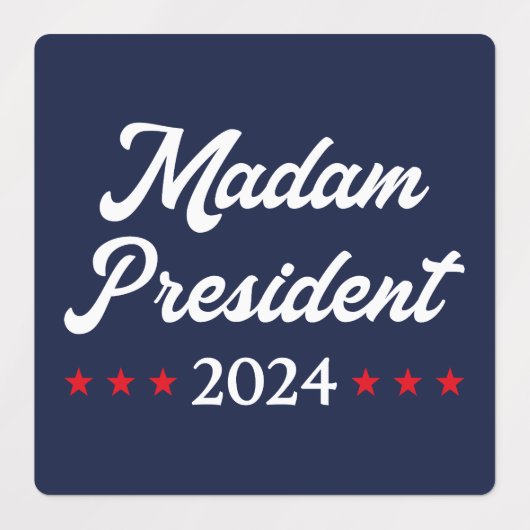 Étiquettes Madame la Présidente 2024 I - Kamala Harris (Design 1)