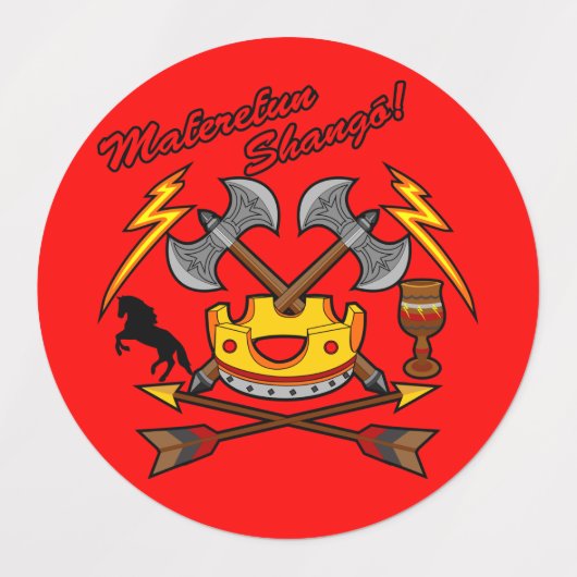 Étiquettes Maferefun Shangó (Design 2)