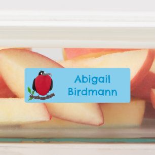 Étiquettes Magnifique dessin de frégate oiseau personnalisé